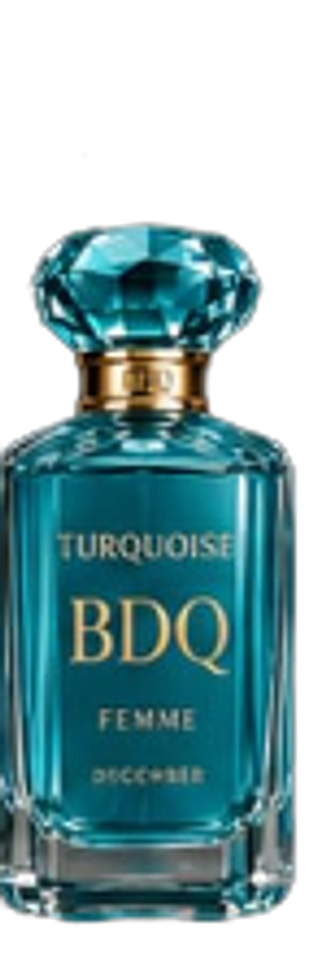 Turquoise bottle — December, Pour Femme