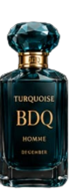 Turquoise bottle — December, Pour Homme